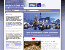 Tablet Screenshot of christmas-markets.org